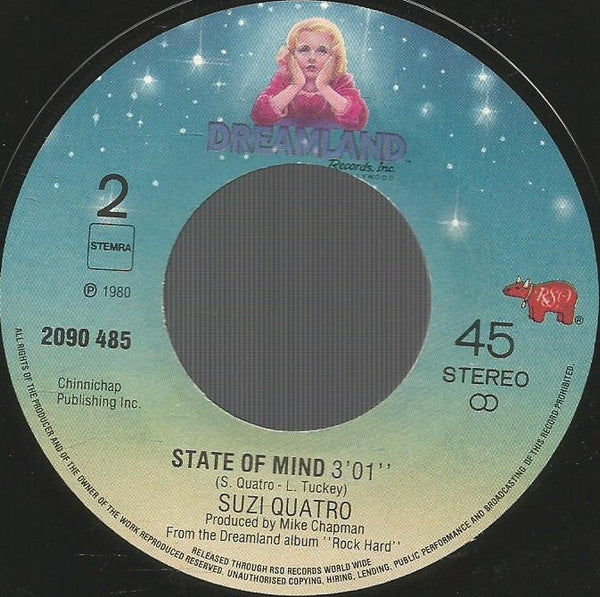 Suzi Quatro : Rock Hard / State Of Mind (7", Single)