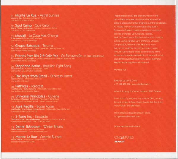 Monte La Rue : Latin Deluxe (CD, Comp, Mixed, Dig)