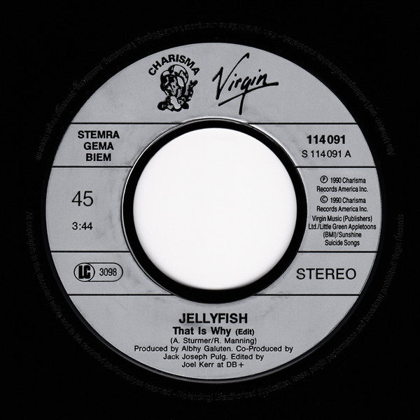 Jellyfish (2) : That Is Why (Edit) (7", Single)