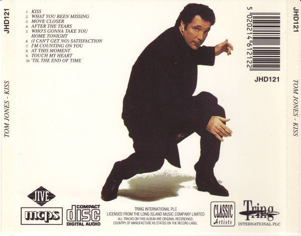 Tom Jones : Kiss (CD, Album, RE)