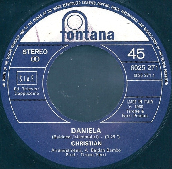 Christian (106) : Daniela  (7")