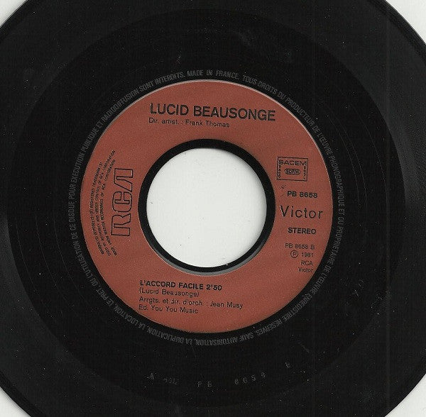 Lucid Beausonge : Lettre A Un Rêveur (7", Single)