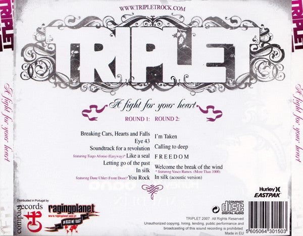 Triplet (4) : A Fight For Your Heart (CD, Album)
