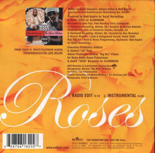 OutKast : Roses (CD, Single, Promo)