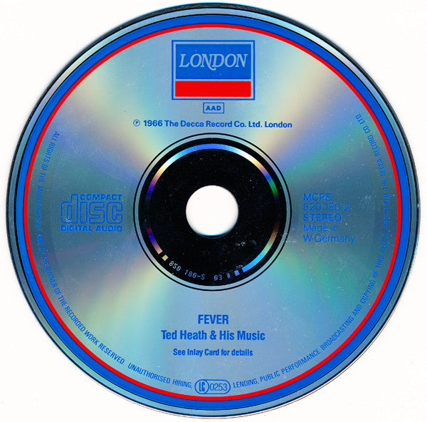 Ted Heath And His Music : Fever (CD, Album, RE)