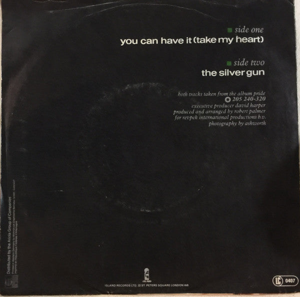 Robert Palmer : You Can Have It (Take My Heart) (7", Single)