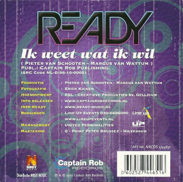 Ready (4) : Ik Weet Wat Ik Wil (CD, Single)