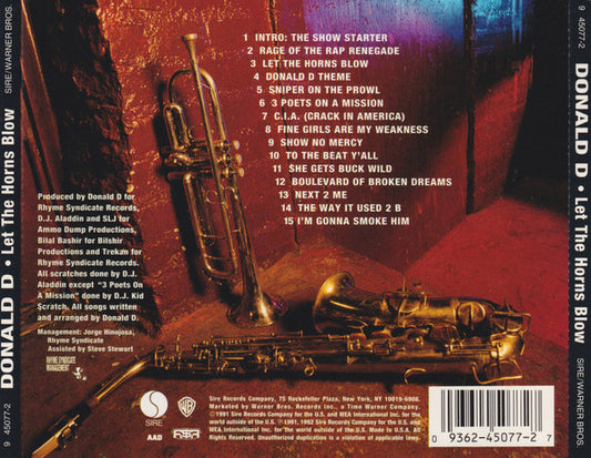 Donald D : Let The Horns Blow (CD, Album)