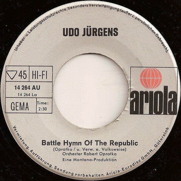 Udo Jürgens : Battle Hymn Of The Republic (7", Single)