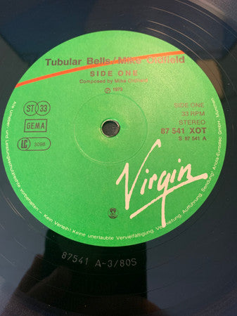Mike Oldfield : Tubular Bells (LP, Album, RE)