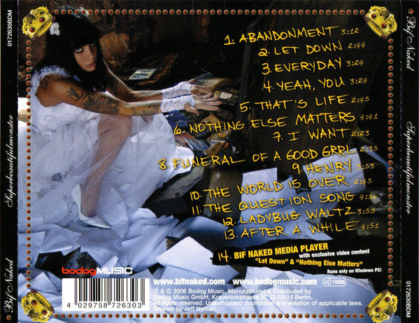 Bif Naked : Superbeautifulmonster (CD, Album, Enh)