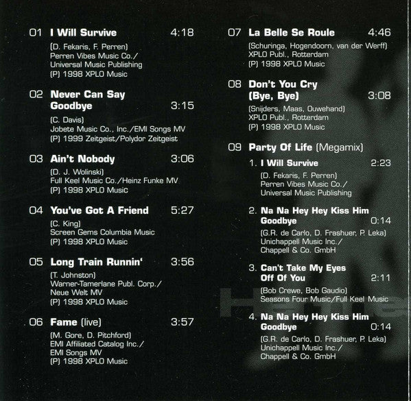 Hermes House Band : I Will Survive (CD, Album, RE)
