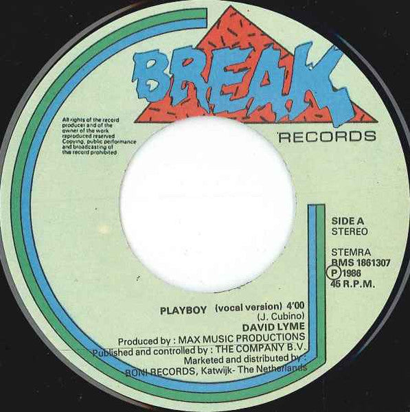 David Lyme : Playboy (7", Single)
