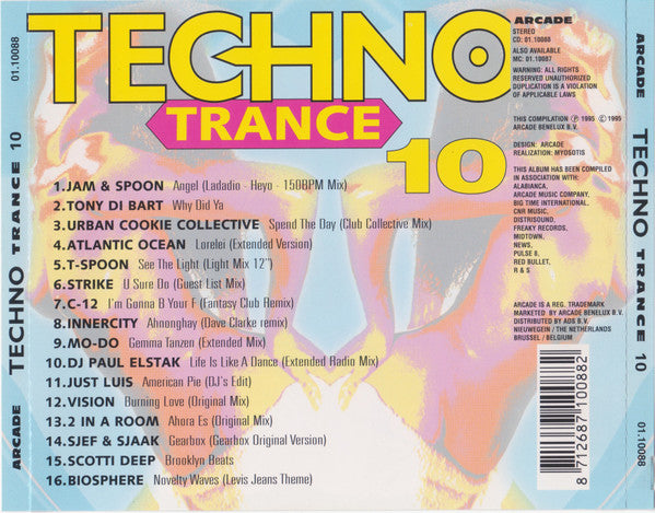 Various : Techno Trance 10 (CD, Comp)