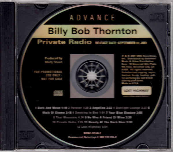 Billy Bob Thornton : Private Radio (HDCD, Advance, Album, Promo)