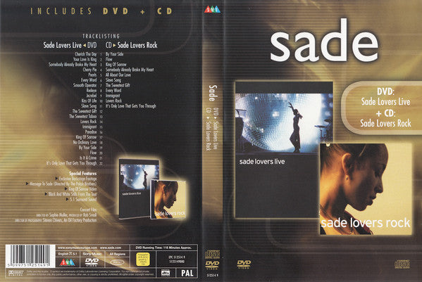 Sade : Lovers Live / Lovers Rock (DVD-V, Multichannel, PAL + CD, Album + Comp)