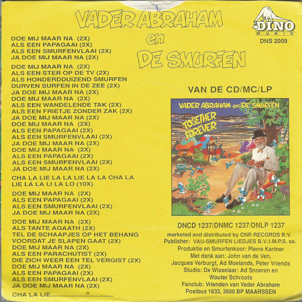 Vader Abraham En The Smurfs (2) : Doe Mij Maar Na (7", Single)