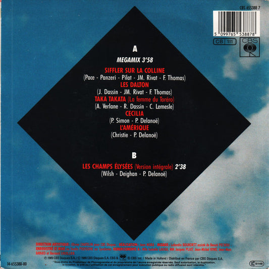 Joe Dassin : Megamix 90 (7", Single)