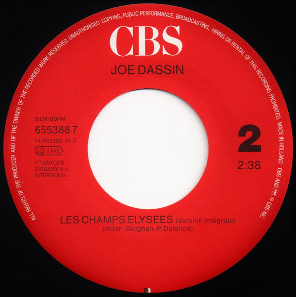 Joe Dassin : Megamix 90 (7", Single)