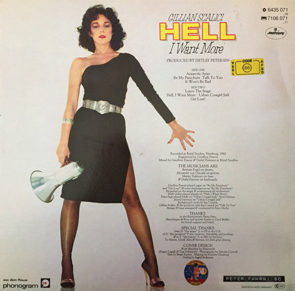 Gillian Scalici : Hell, I Want More (LP, Album)