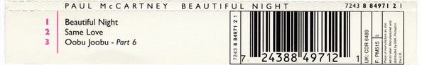Paul McCartney : Beautiful Night (CD, Single, CD2)