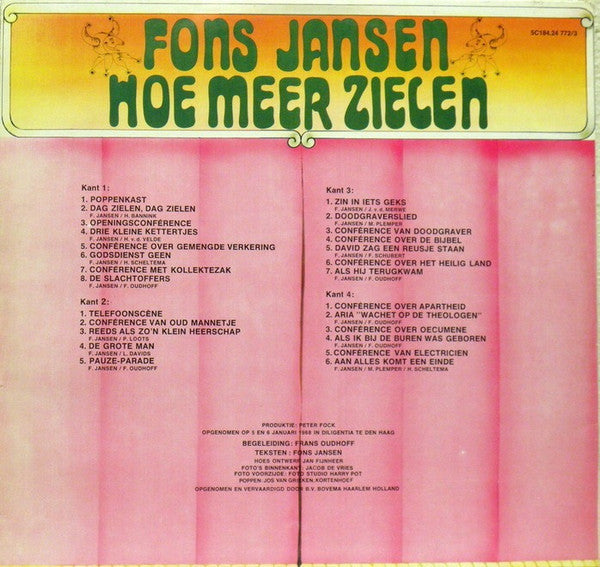 Fons Jansen : Hoe Meer Zielen (2xLP, Comp)