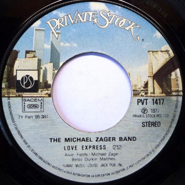 The Michael Zager Band : Let's All Chant (Special Club) (7", Single, Pri)