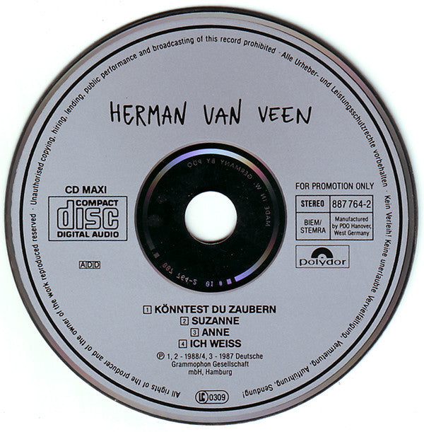 Herman van Veen : Könntest Du Zaubern (CD, Maxi, Promo)