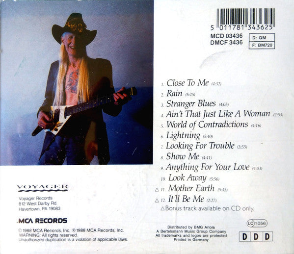 Johnny Winter : The Winter Of  '88 (CD, Album, RE)