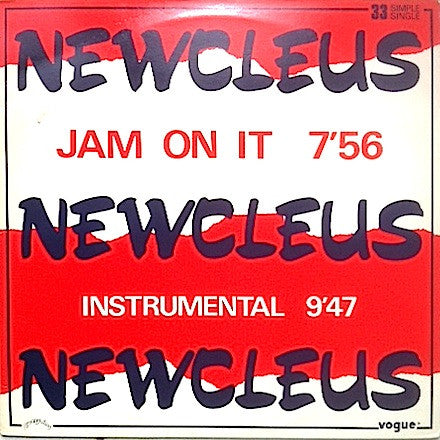 Newcleus : Jam On It (12", Single)