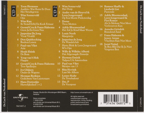 Various : De Lach Van Nederland (2xCD, Comp)