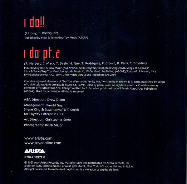 Toya (2) : I Do!! (CD, Maxi)