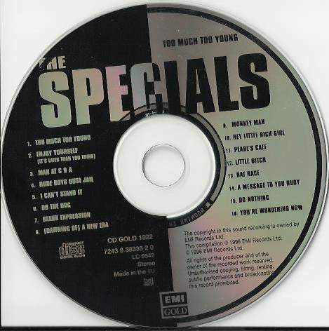 The Specials : Too Much Too Young (CD, Comp)