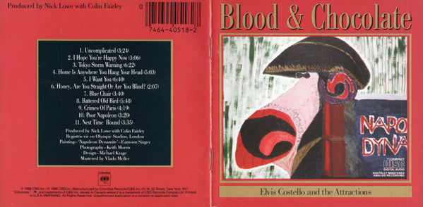 Elvis Costello & The Attractions : Blood & Chocolate (CD, Album, RE)