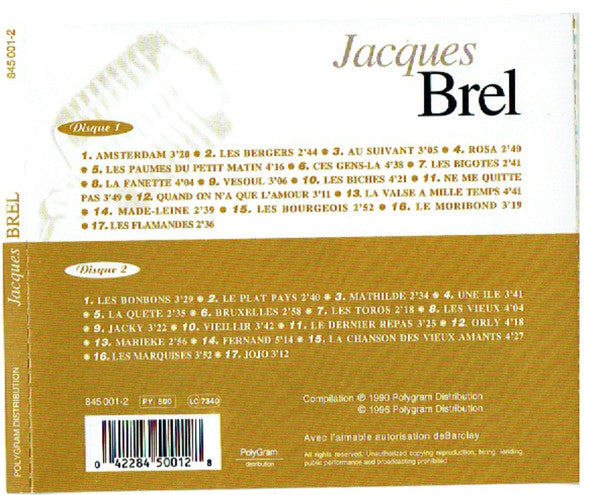Jacques Brel : Jacques Brel (2xCD, Comp, RE)