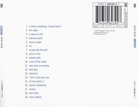 Duran Duran : Greatest (CD, Comp)