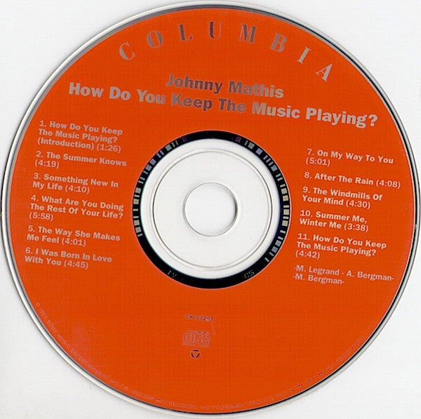 Johnny Mathis : How Do You Keep The Music Playing?: The Songs Of Michel Legrand And Alan & Marilyn Bergman (CD, Album)