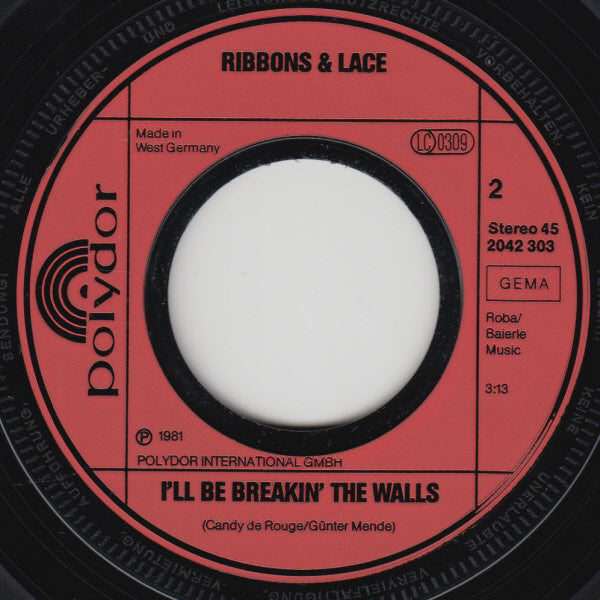 Ribbons & Lace : You're Not Like Anyone (7", Single)