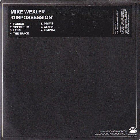 Mike Wexler : Dispossession (CD, Album, Promo)