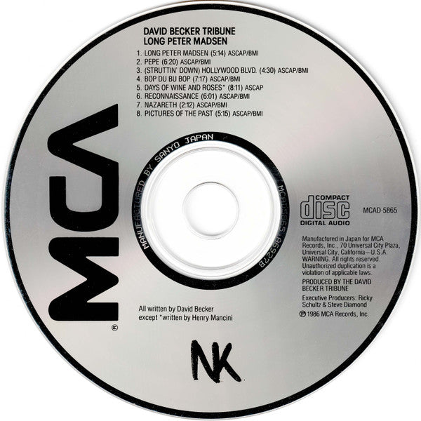 David Becker Tribune : Long Peter Madsen (CD, Album)