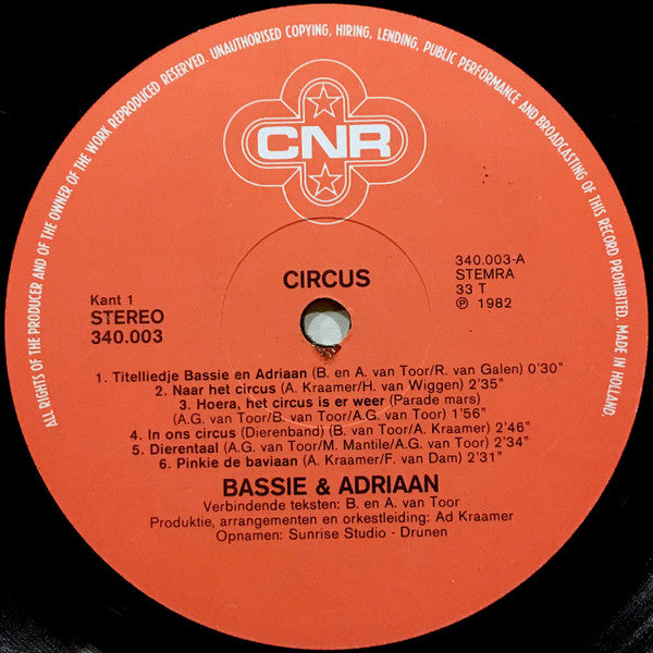 Bassie & Adriaan : Circus (LP)