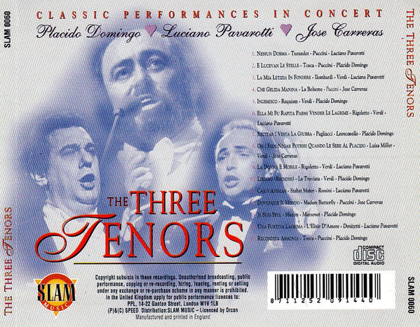 The Three Tenors : Highlights From The Great Operas (CD, Comp)