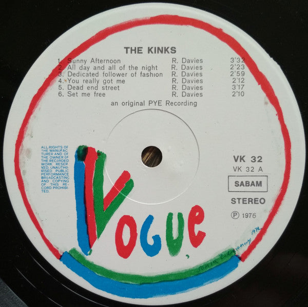 The Kinks : The Kinks (LP, Comp)