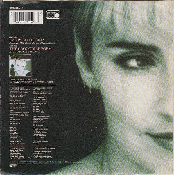 Carmel (2) : Every Little Bit (7", Single)