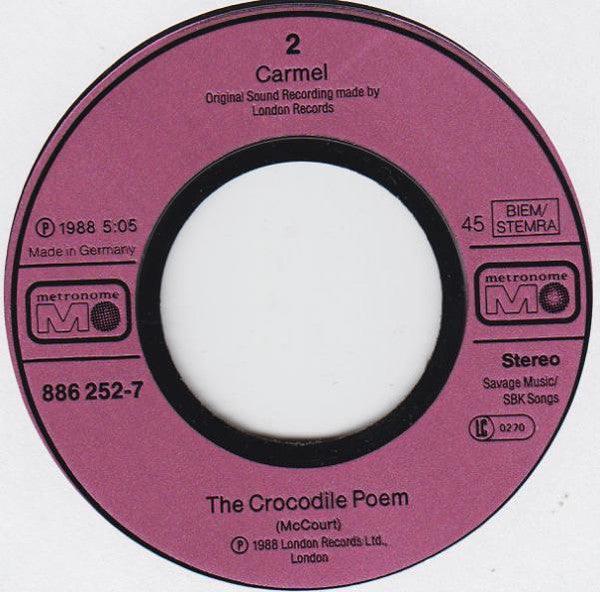 Carmel (2) : Every Little Bit (7", Single)