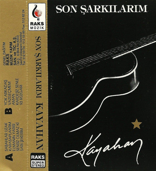 Kayahan : Son Şarkılarım (Cass, Album)