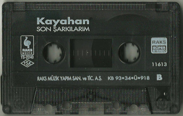 Kayahan : Son Şarkılarım (Cass, Album)