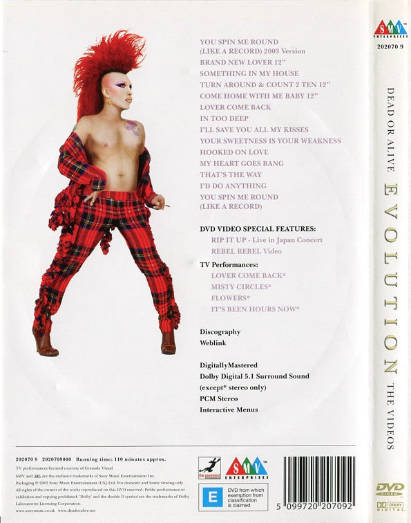 Dead Or Alive : Evolution: The Videos (DVD, Comp)