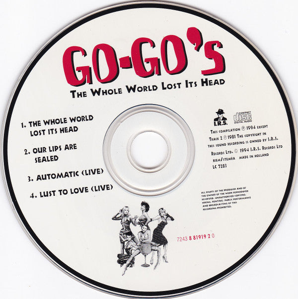 Go-Go's : The Whole World Lost Its Head (CD, Single)