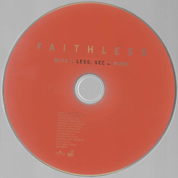 Faithless : Miss U Less, See U More (CD, Single)